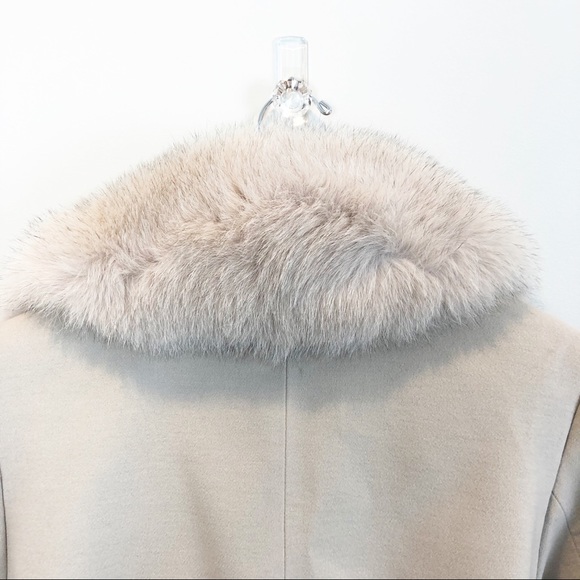 Popski London Cashmere Coat with Fur Accents - Picture 16 of 16